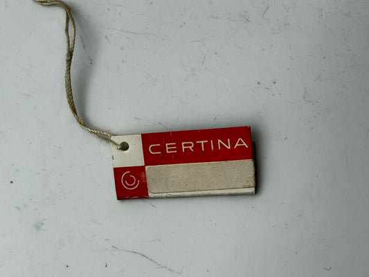 certina tag cartellino vintage