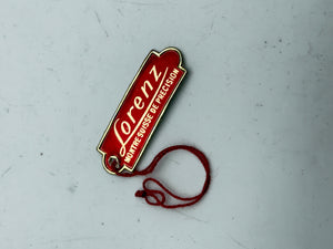 lorenz tag cartellino vintage