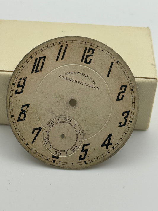 chronometre corgemont watch quadrante dial pocket watch 44.8mm