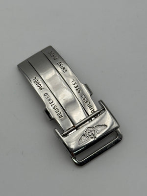 breitling chronomat 18mm deployante chiusura fibbia closer steel