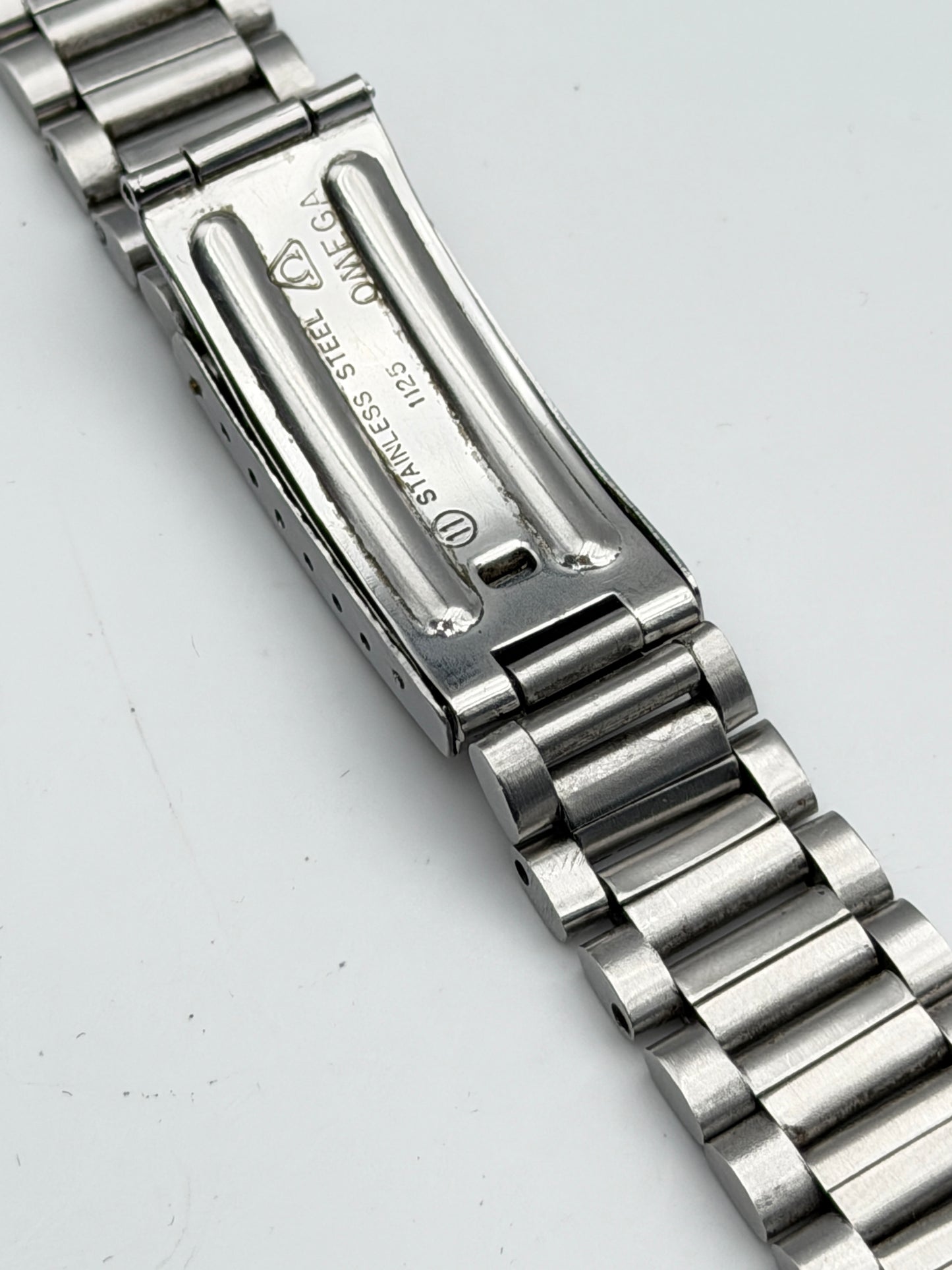 omega 1125-11 699 cinturino strap steel rare