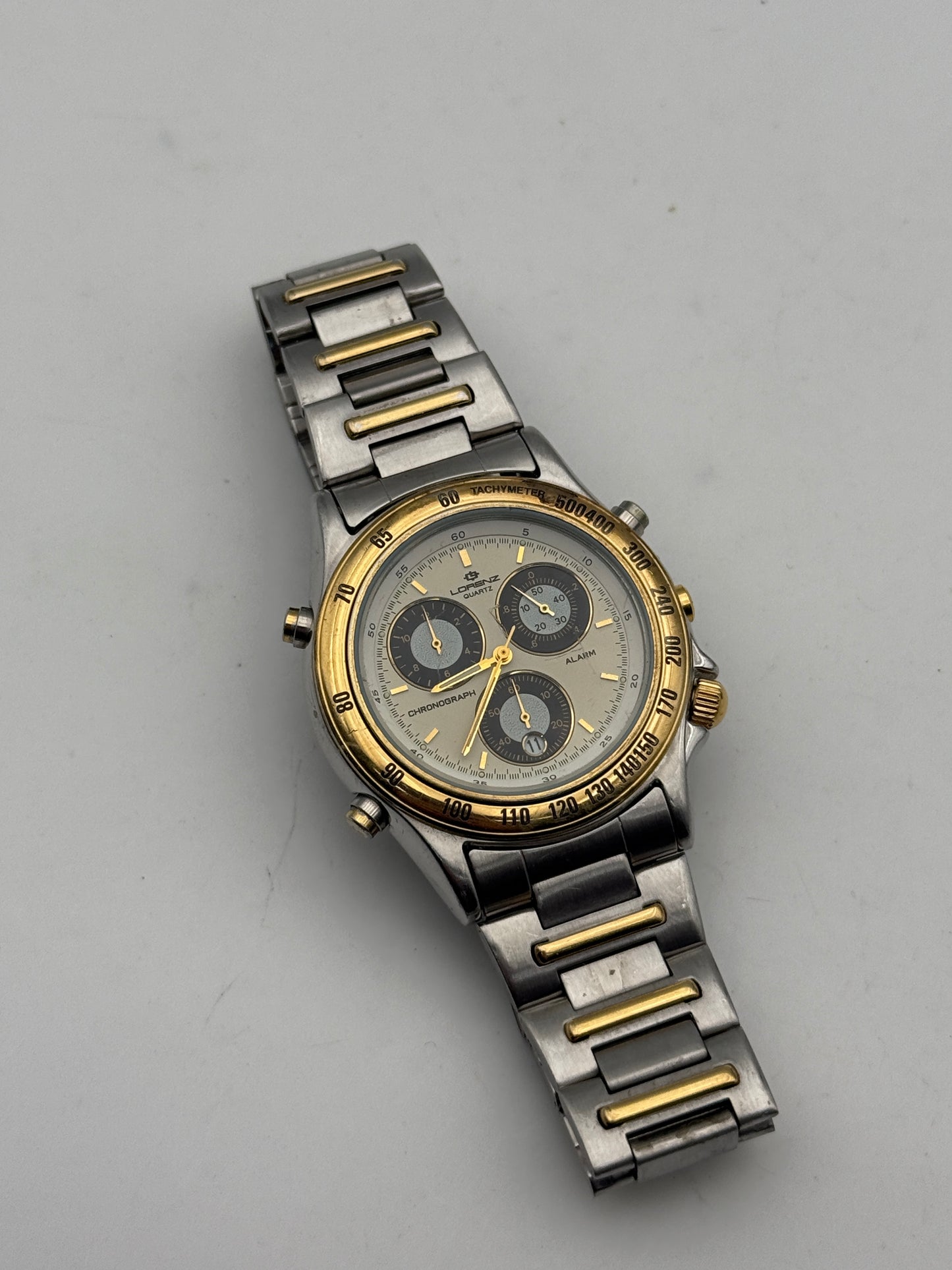lorenz chrono 3s10 14146 39.5mm quartz vintage