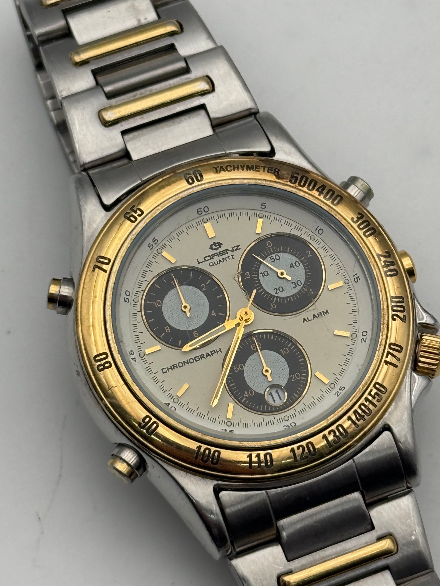 lorenz chrono 3s10 14146 39.5mm quartz vintage
