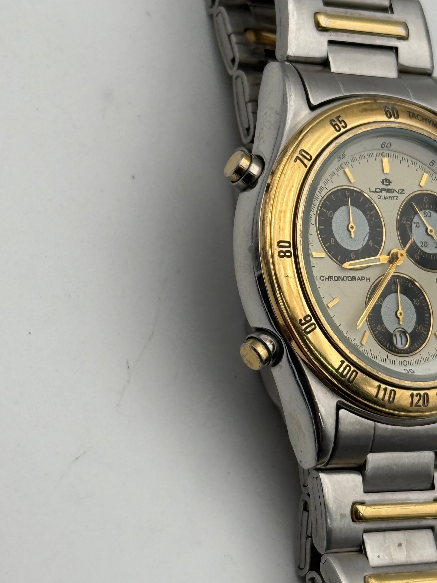 lorenz chrono 3s10 14146 39.5mm quartz vintage
