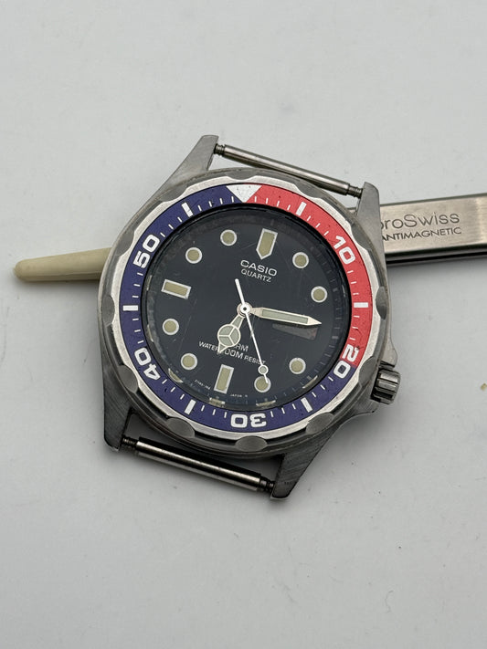 casio pepsi vintage 343 mma-200w 42mm