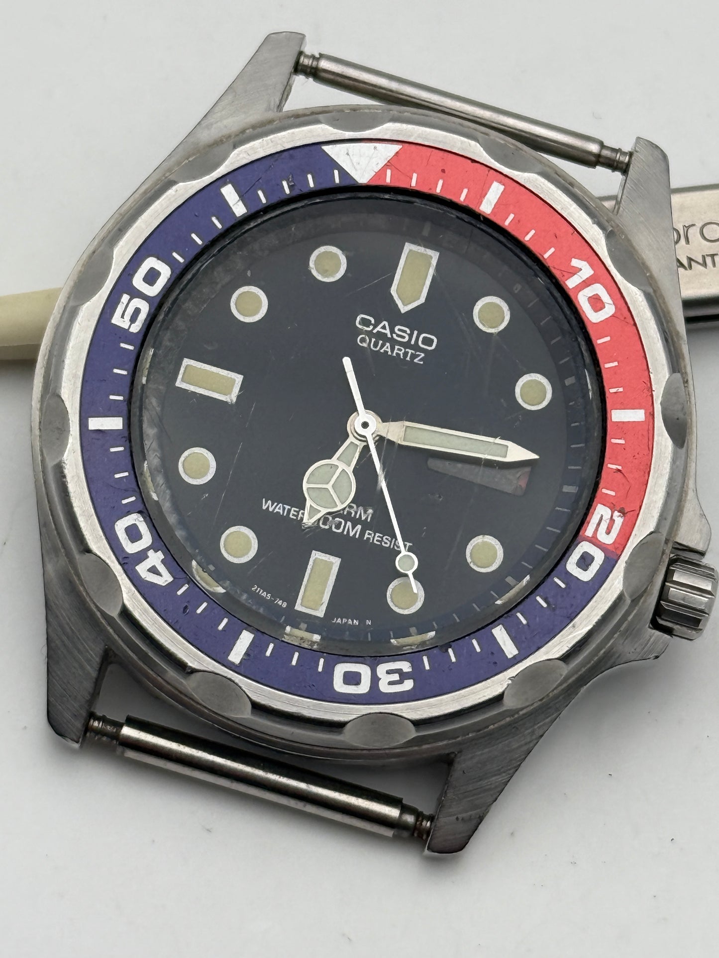 casio pepsi vintage 343 mma-200w 42mm