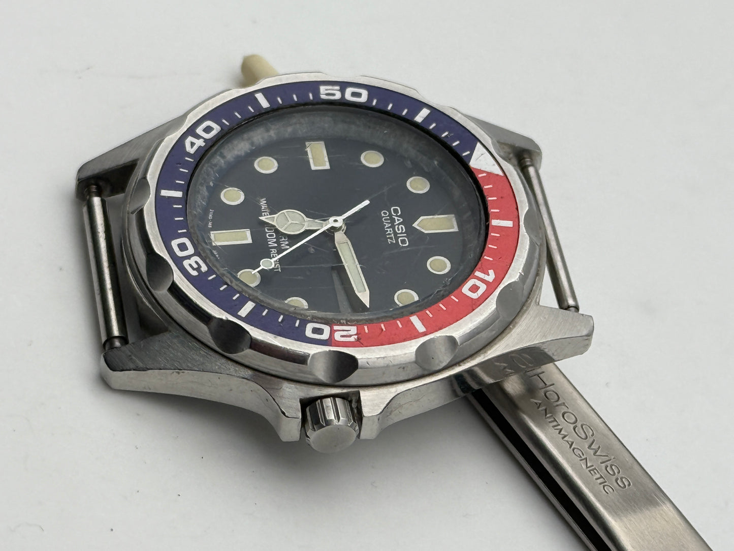 casio pepsi vintage 343 mma-200w 42mm