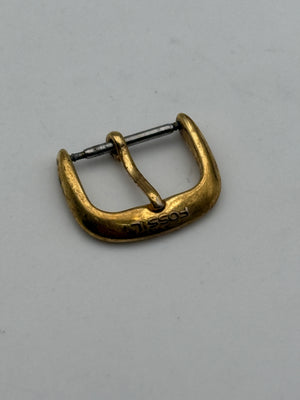 fossil fibbia buckle vintage 16mm gold plated