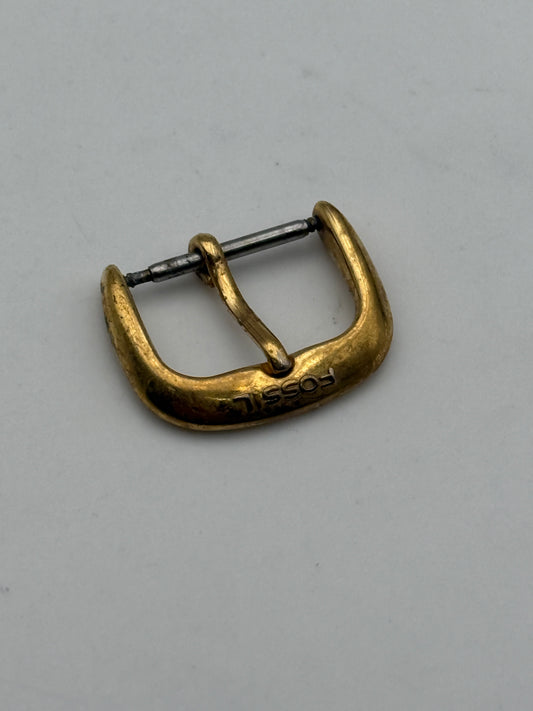 fossil fibbia buckle vintage 16mm gold plated