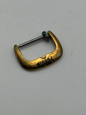 fossil fibbia buckle vintage 16mm gold plated