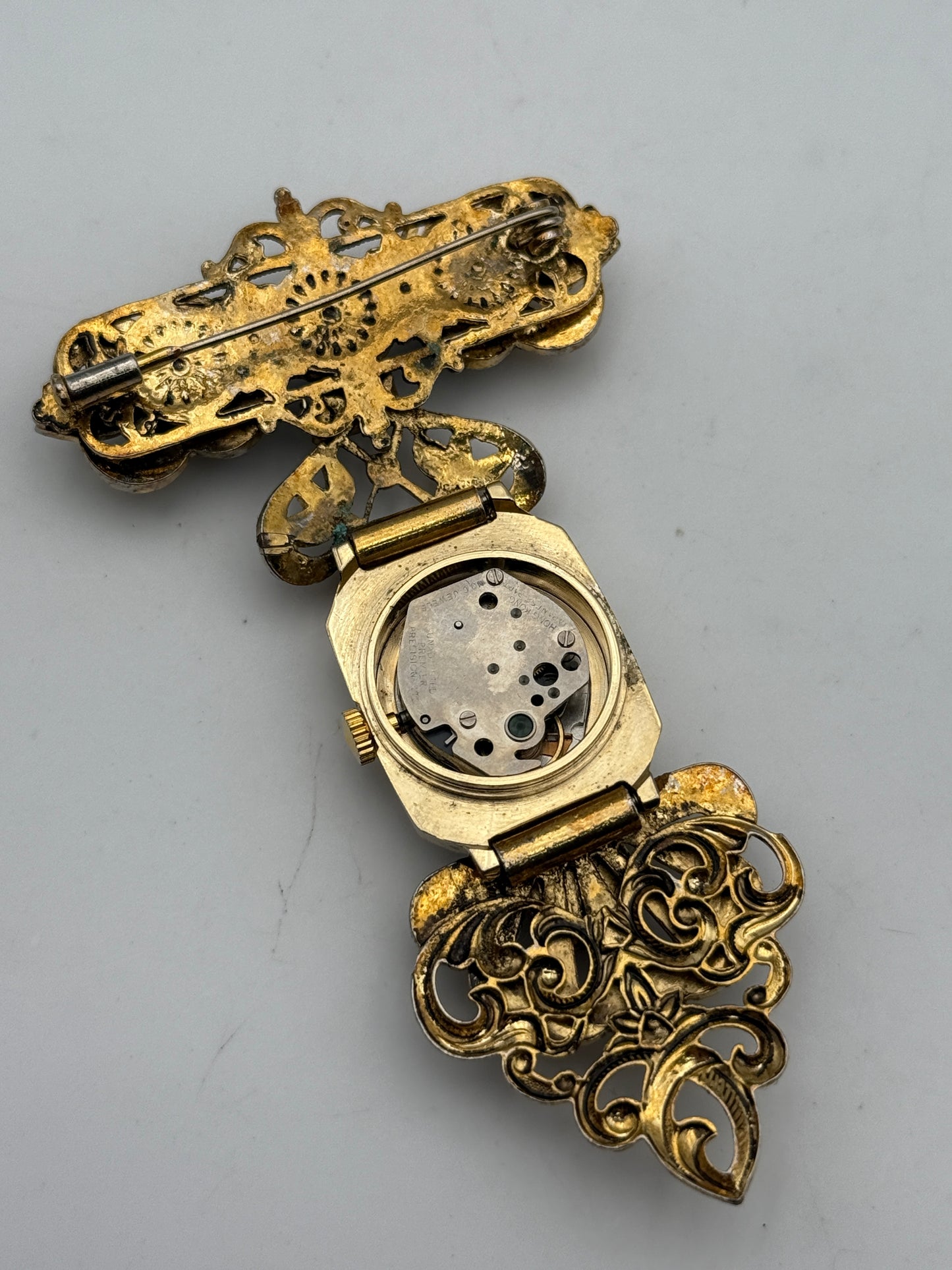 Qeq spilla pins watch manuale vintage 88mm