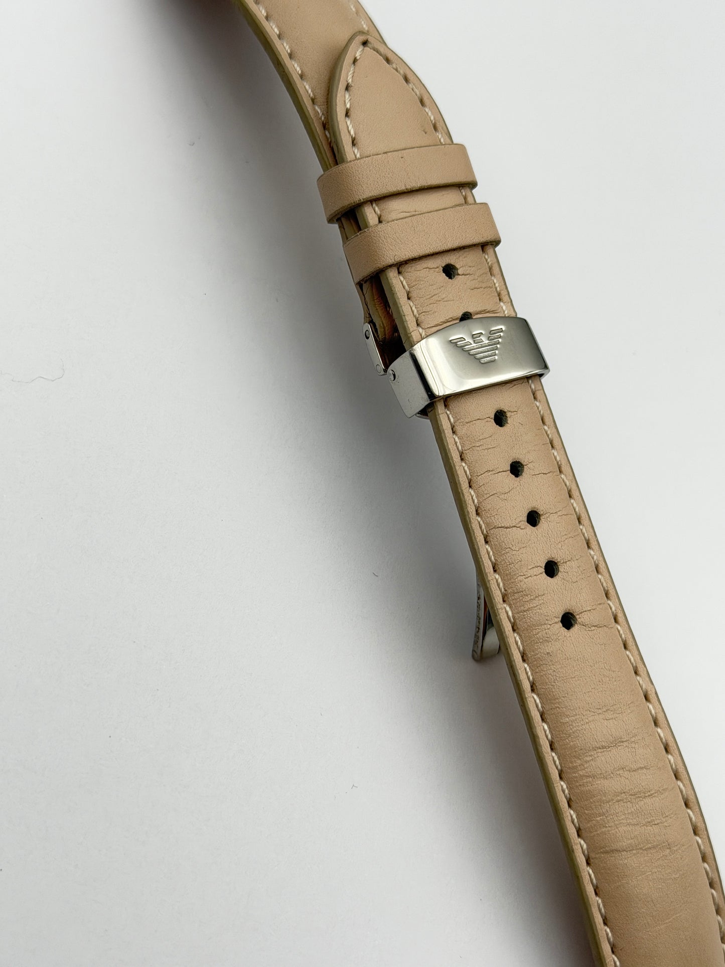 emporio armani 18mm cinturino strap leather