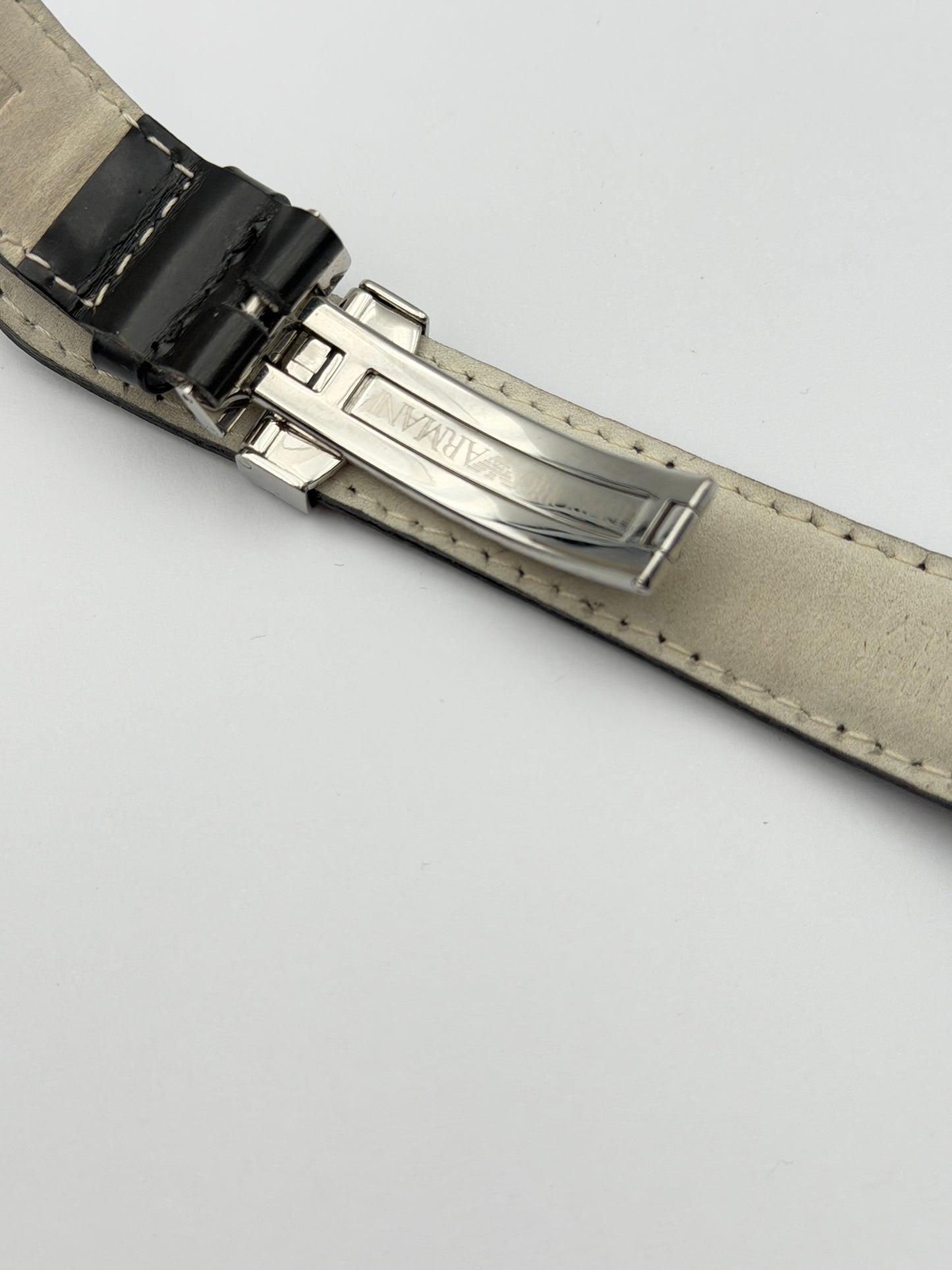 emporio armani 18mm cinturino strap leather
