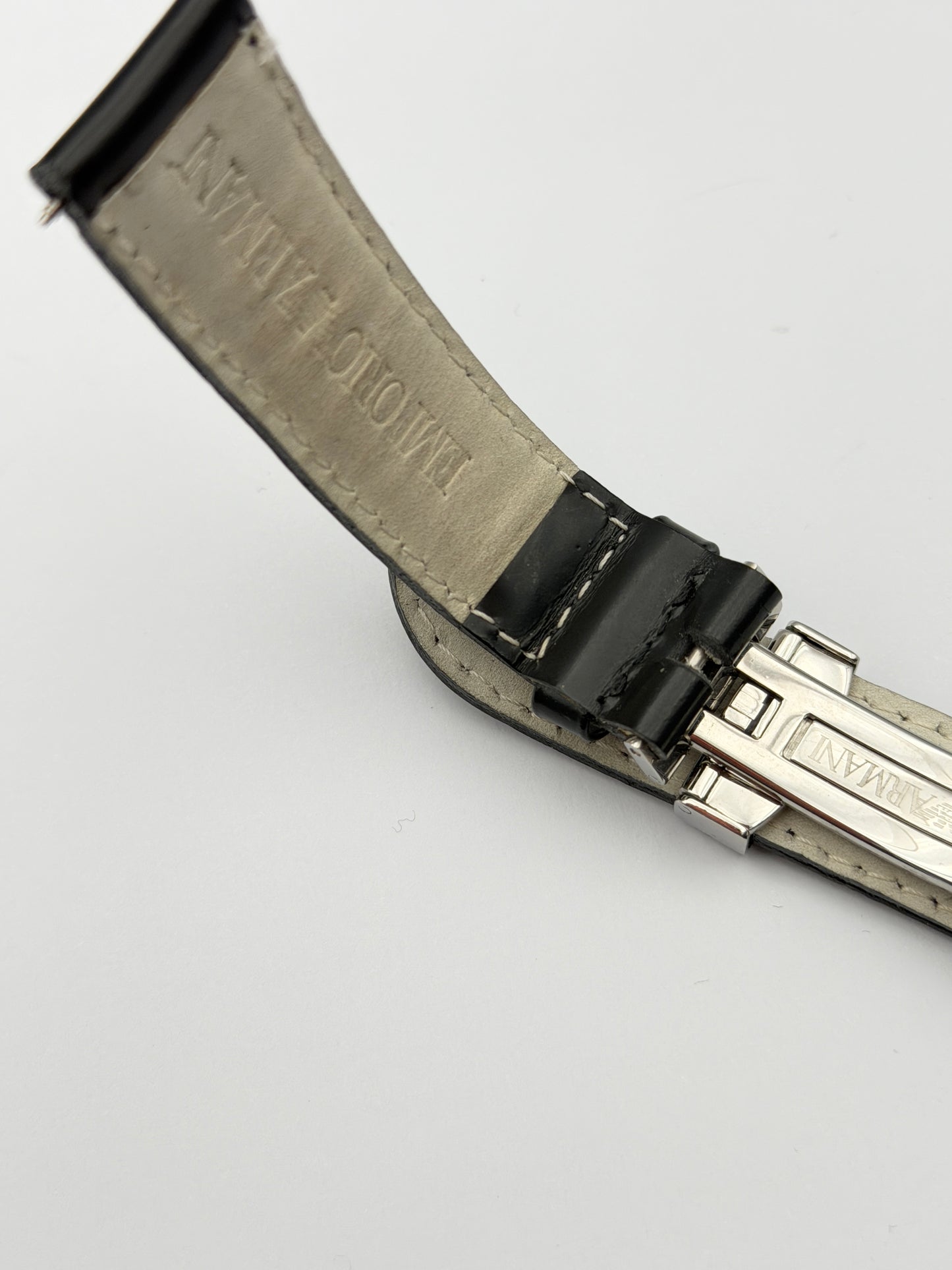 emporio armani 18mm cinturino strap leather