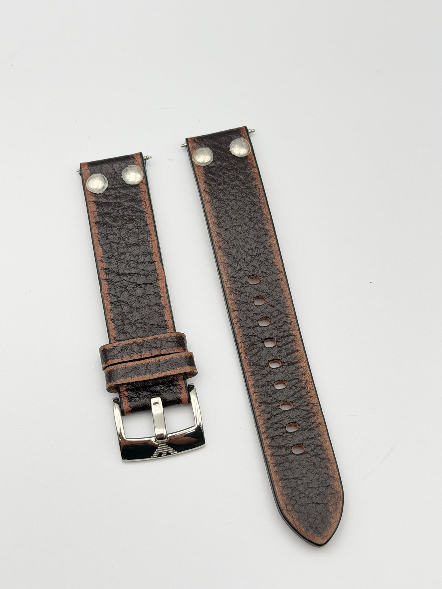 emporio armani 18mm cinturino strap leather