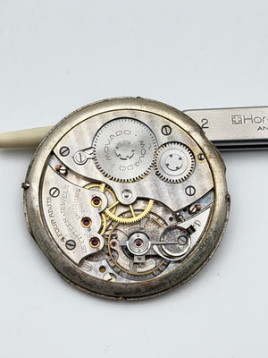movado military 620n pocket watch movement movimento black