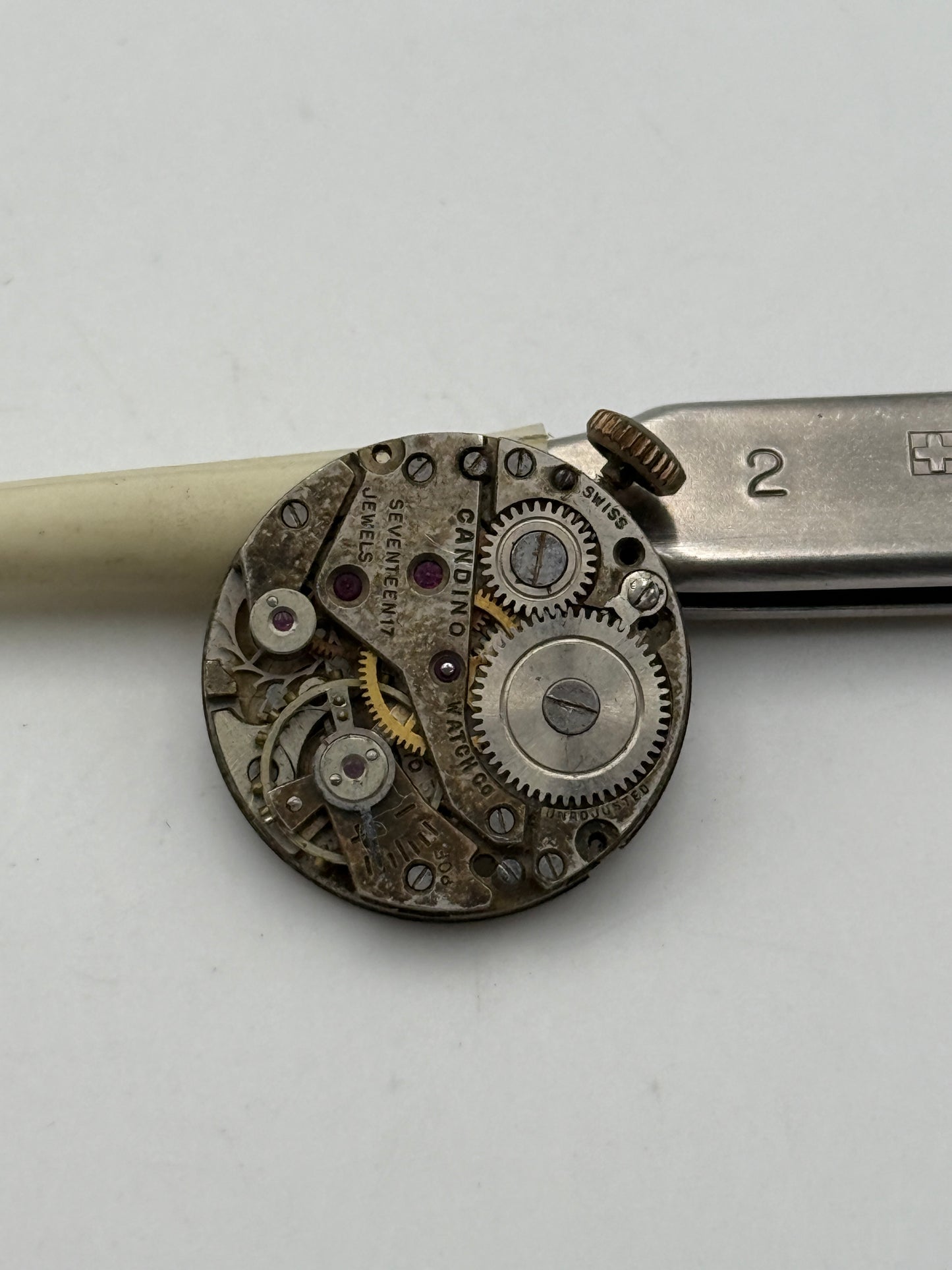 candino watch co 19.5mm movement movimento old rare