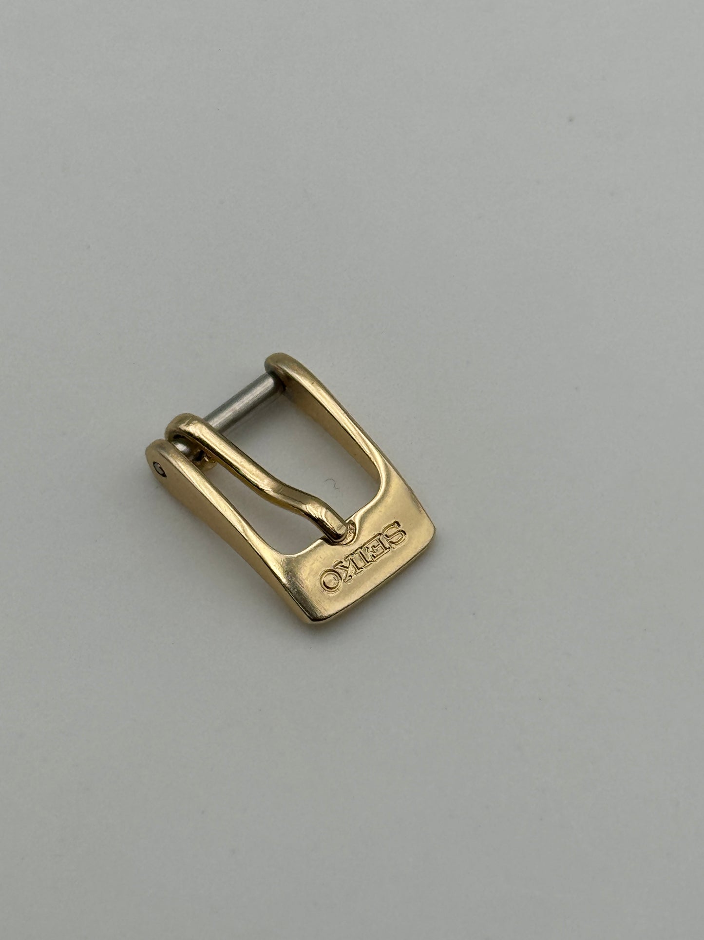 Seiko fibbia buckle gold plated 8mm