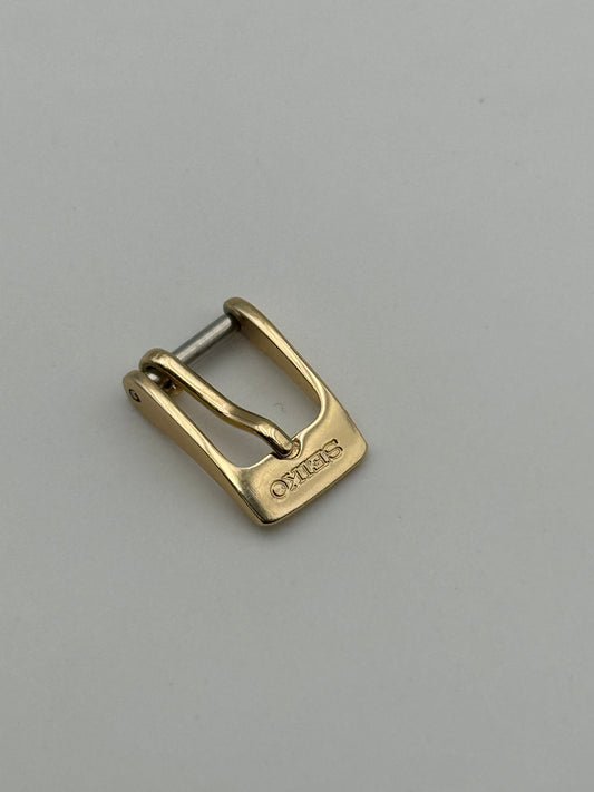 Seiko fibbia buckle gold plated 8mm
