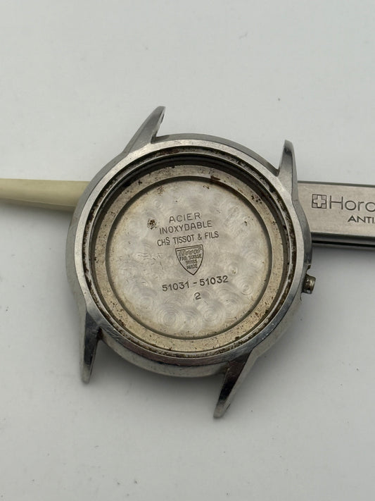 tissot 51031-51032-2 34mm wateroproof cassa case steel