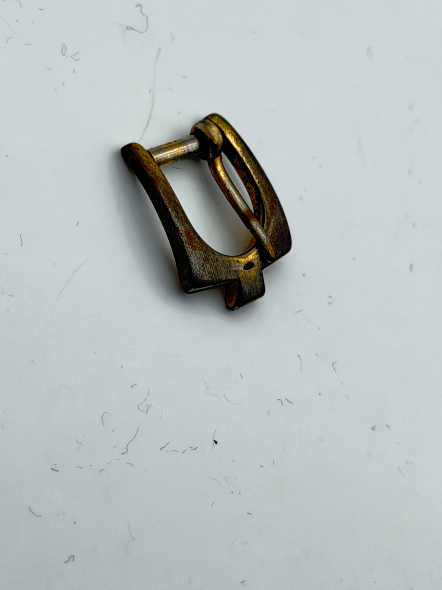 Bulova fibbia buckle gold plated 9mm vintage