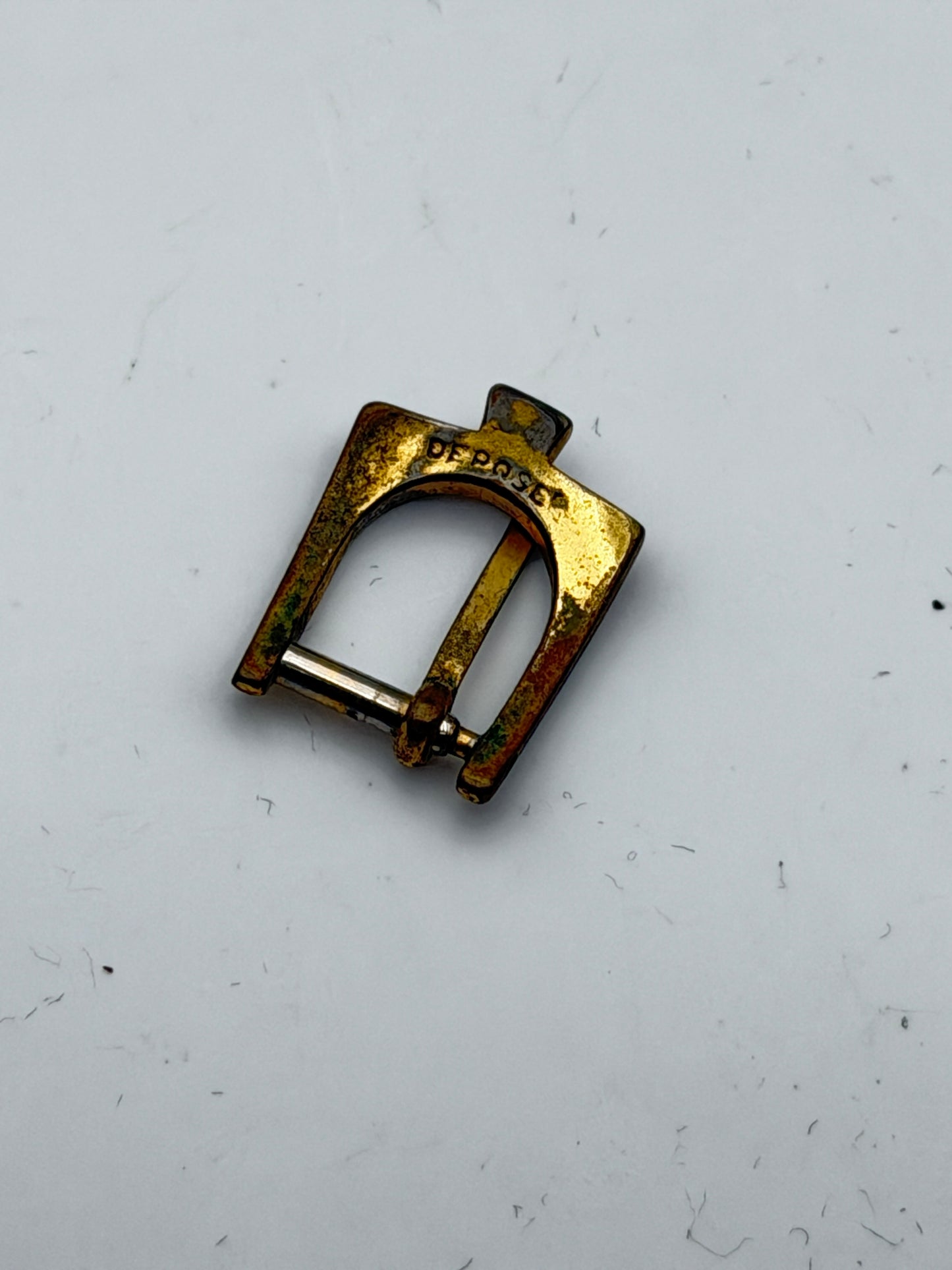 Bulova fibbia buckle gold plated 9mm vintage