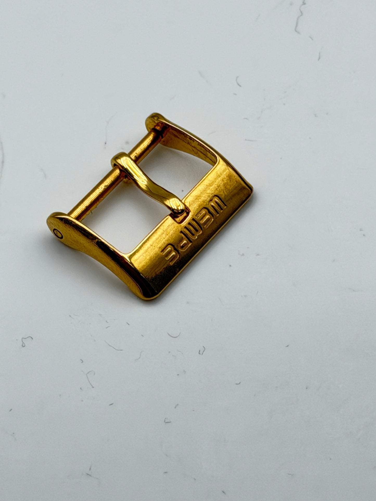Rolex wempe 16mm fibbia buckle gold plated