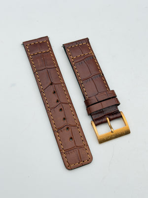 nautica 22mm cinturino strap pelle leather