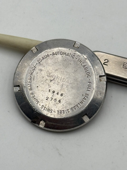 loridal diver a vite 26,7mm 23.5mm fondello caseback watch