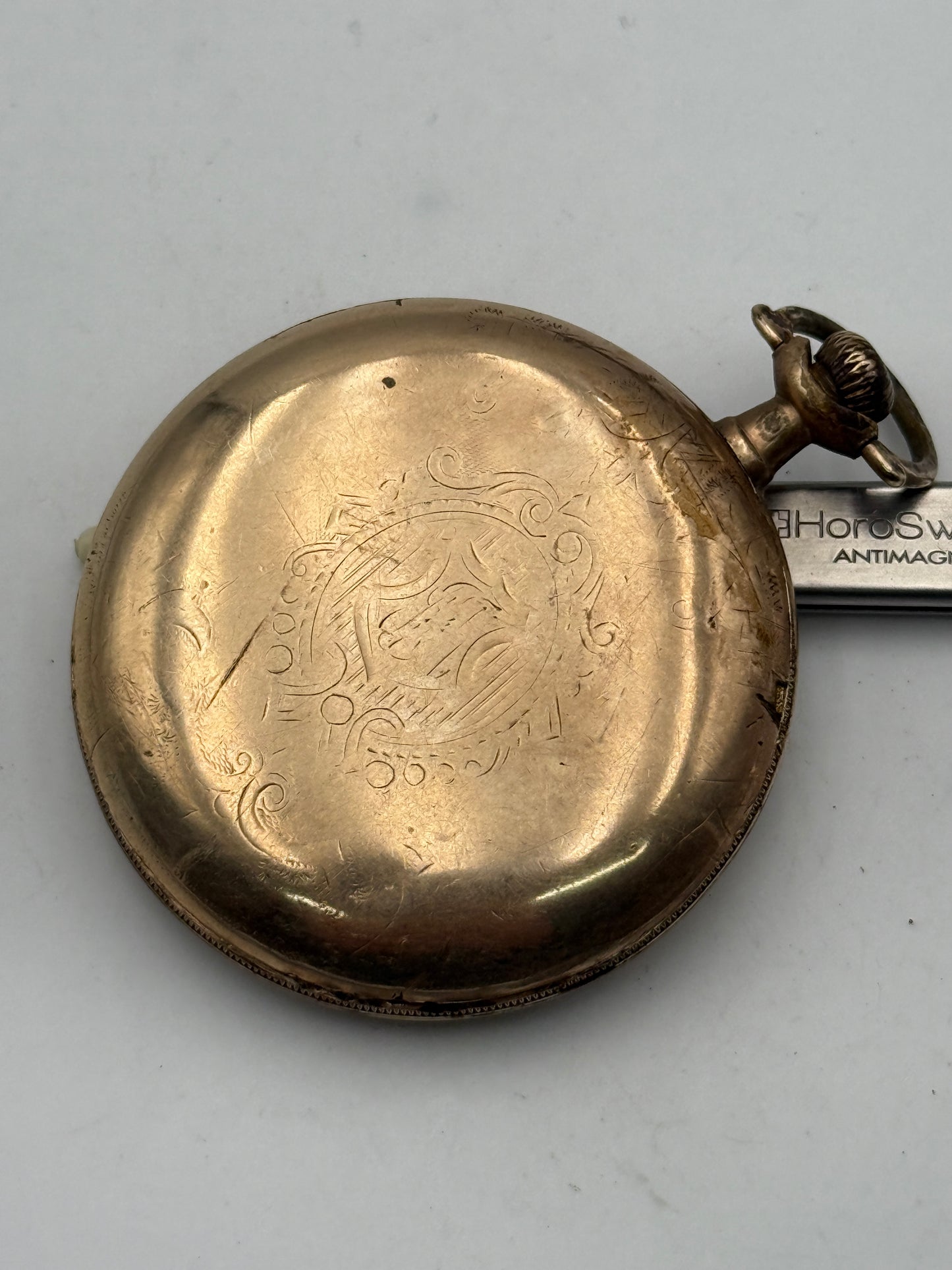 waltham tasca 50mm pocket watch plaque or