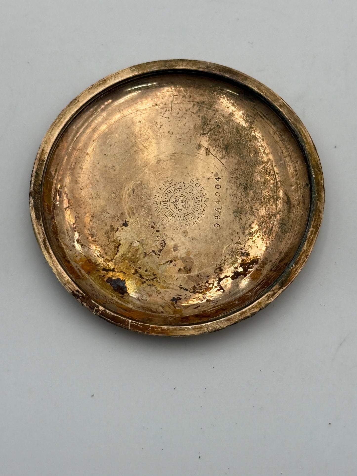 waltham tasca 50mm pocket watch plaque or