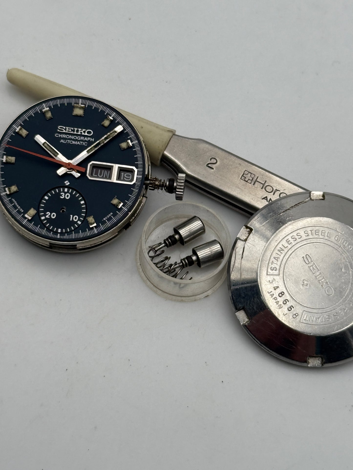 seiko 6139 bruce lee 60002 complete kit pusher caseback ring movement movimento