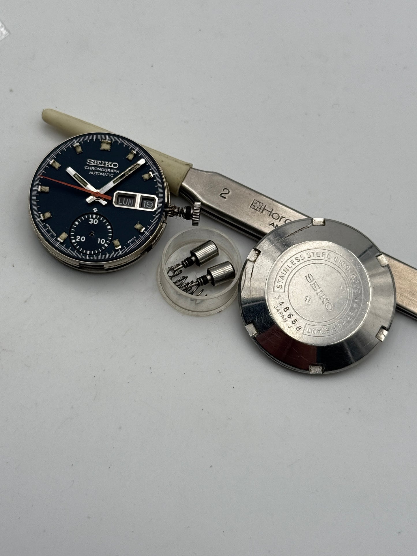 seiko 6139 bruce lee 60002 complete kit pusher caseback ring movement movimento