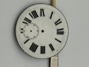 pocket watch dial quadrante porcelain 12h 56.5mm