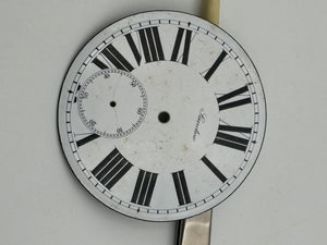 landow pocket watch dial quadrante porcelain 12h 56.5mm