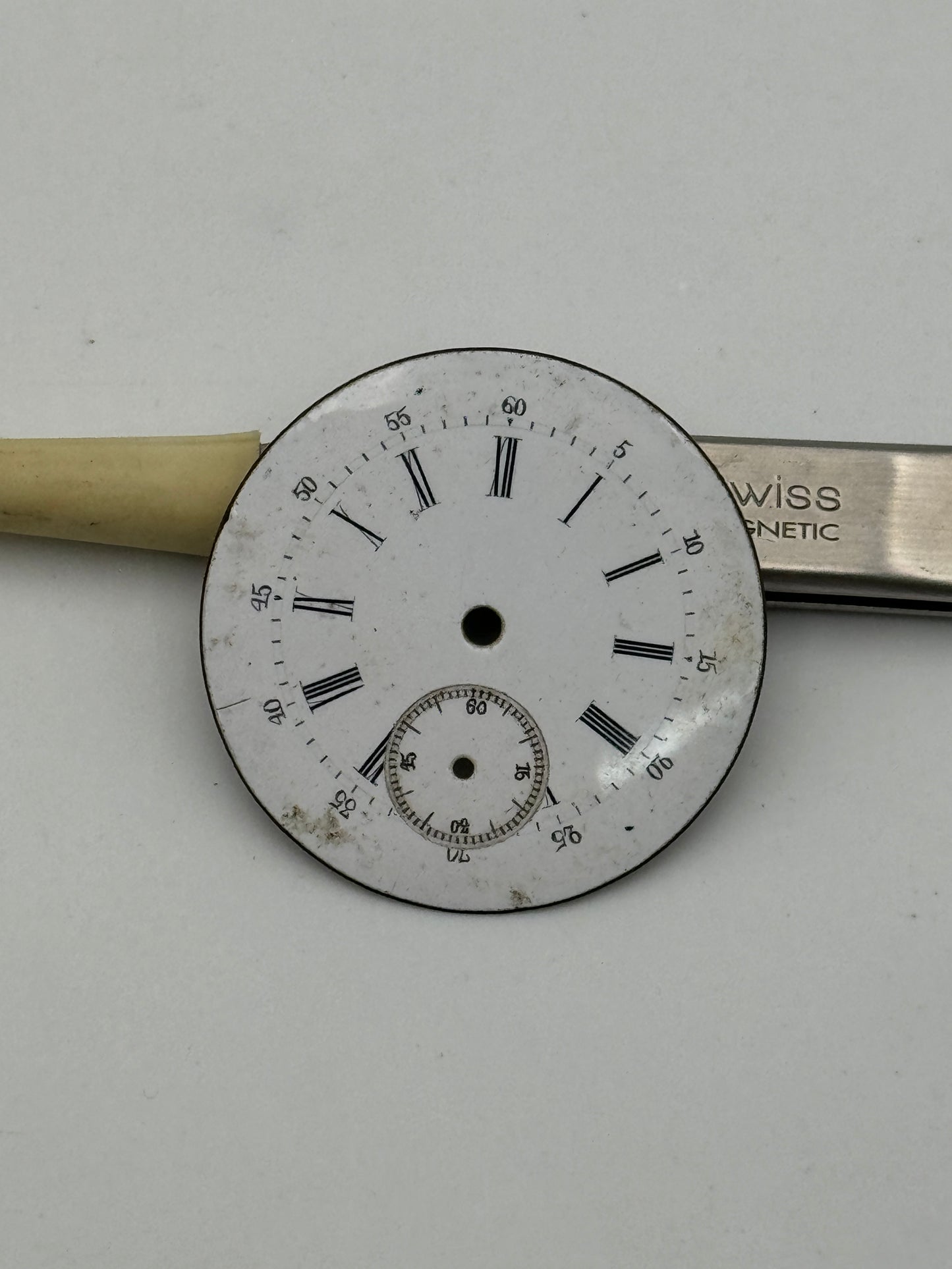 pocket watch dial quadrante 12h 31mm