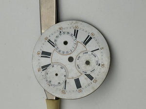 pocket watch dial quadrante porcelain 12h 40.3mm calendar