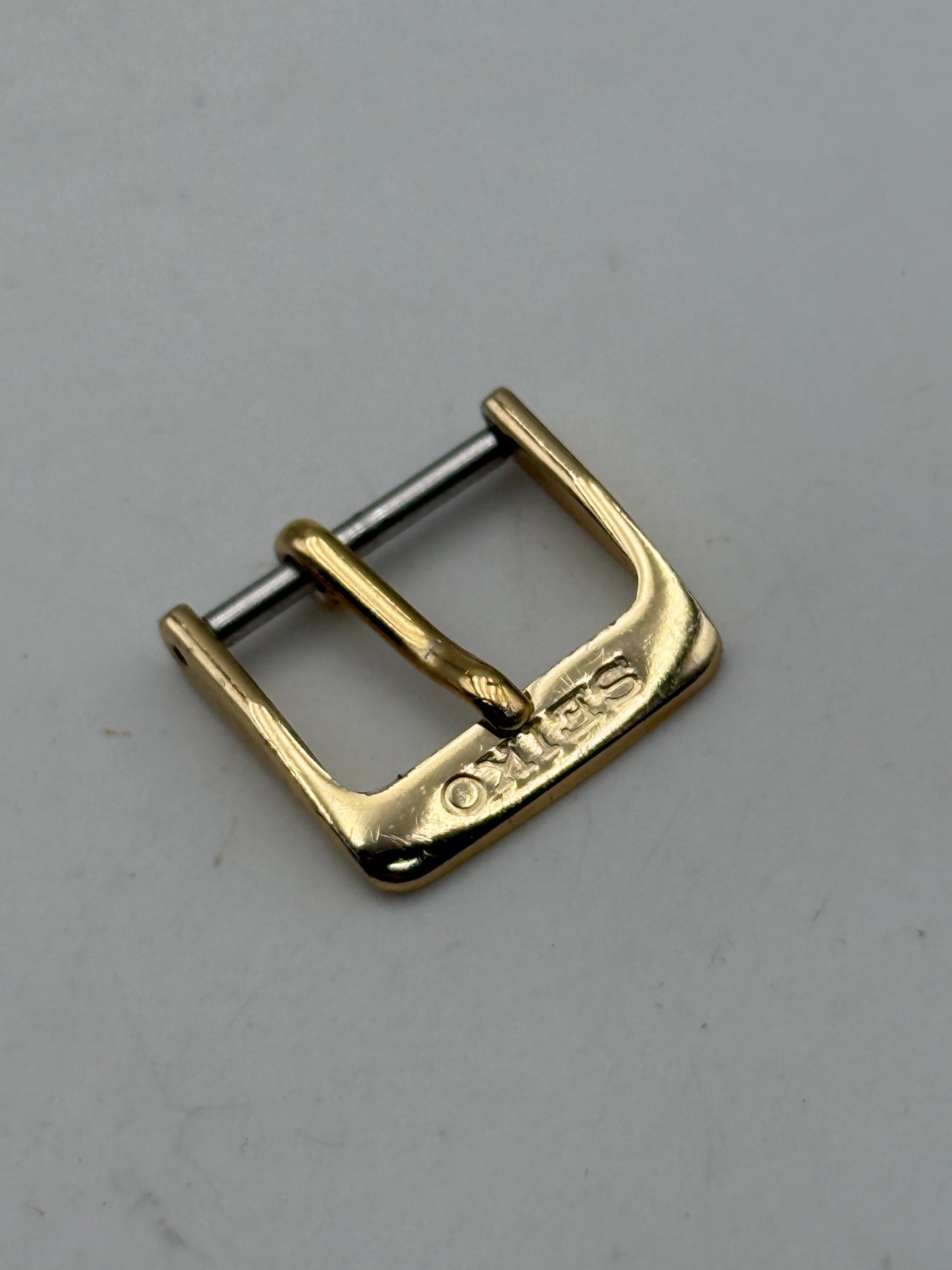 seiko vintage dorata 15-16mm fibbia buckle gold plated