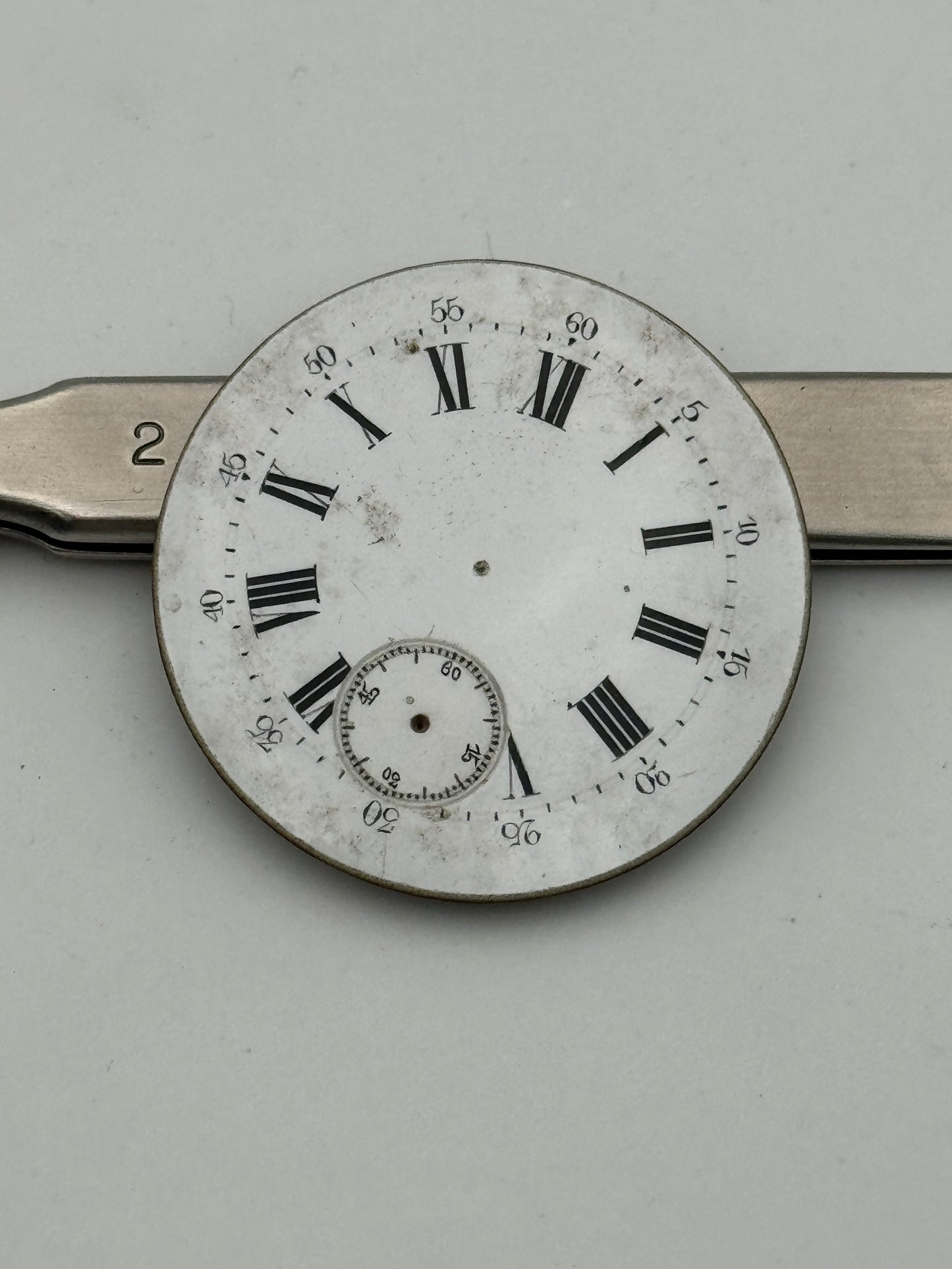 pocket watch dial quadrante 12h 32.3mm