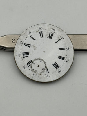 pocket watch dial quadrante 12h 32.3mm