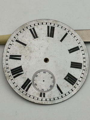 pocket watch dial quadrante porcelain 12h 59mm