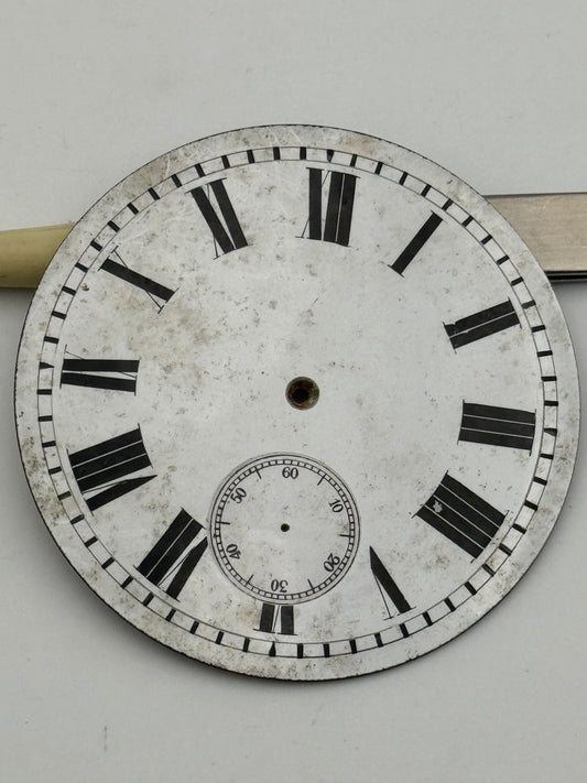 pocket watch dial quadrante porcelain 12h 59mm