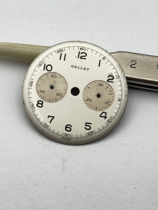 Gallet dial quadrante chrono 27.2mm