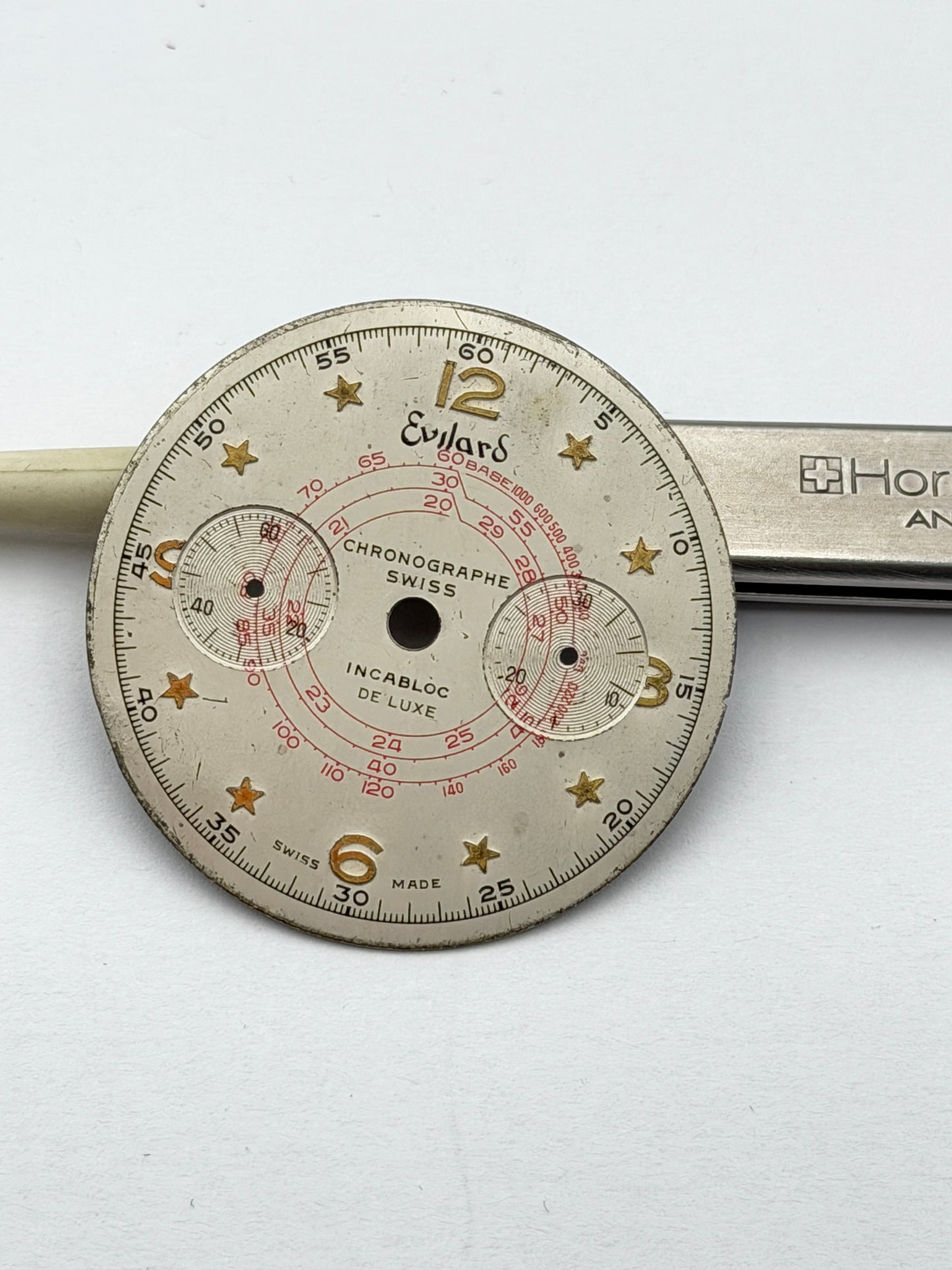 Chronographe Suisse Cie evilard dial quadrante de luxe 32mm