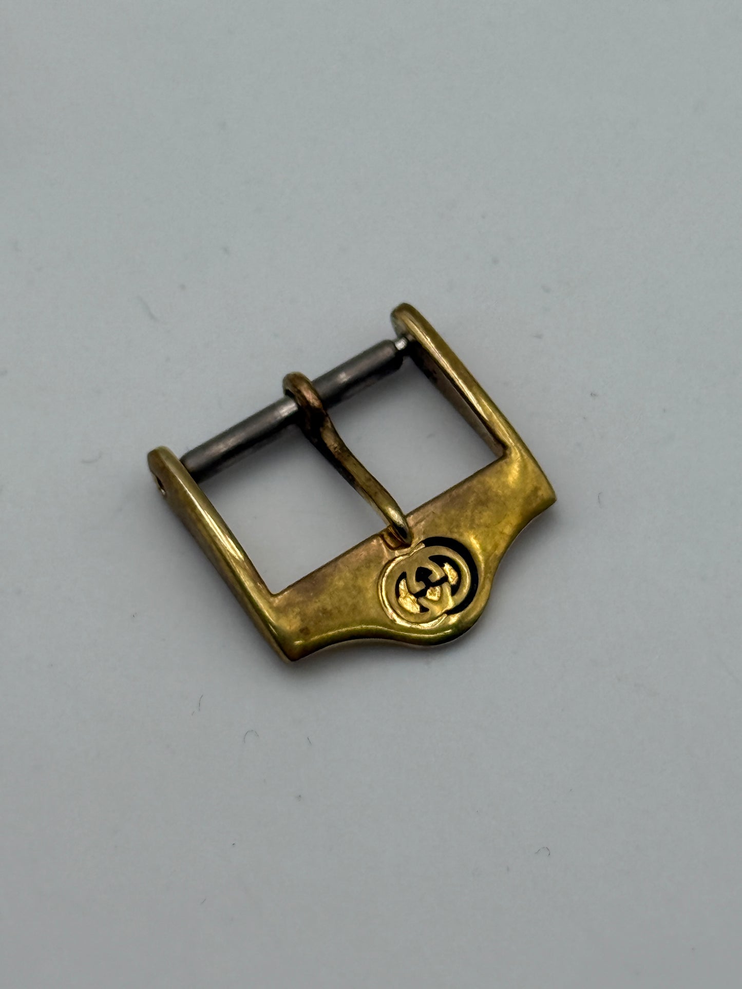 gucci fibbia buckle gold plated 14mm swiss made