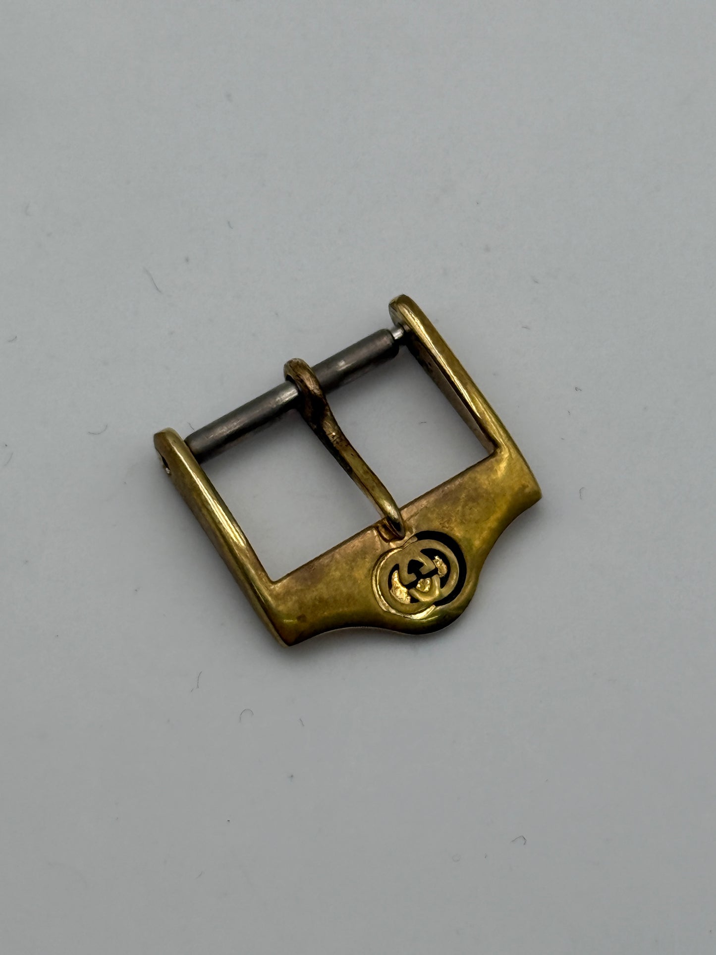 gucci fibbia buckle gold plated 14mm swiss made