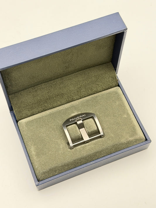 panerai 22mm fibbia buckle NOS swiss made genuine box