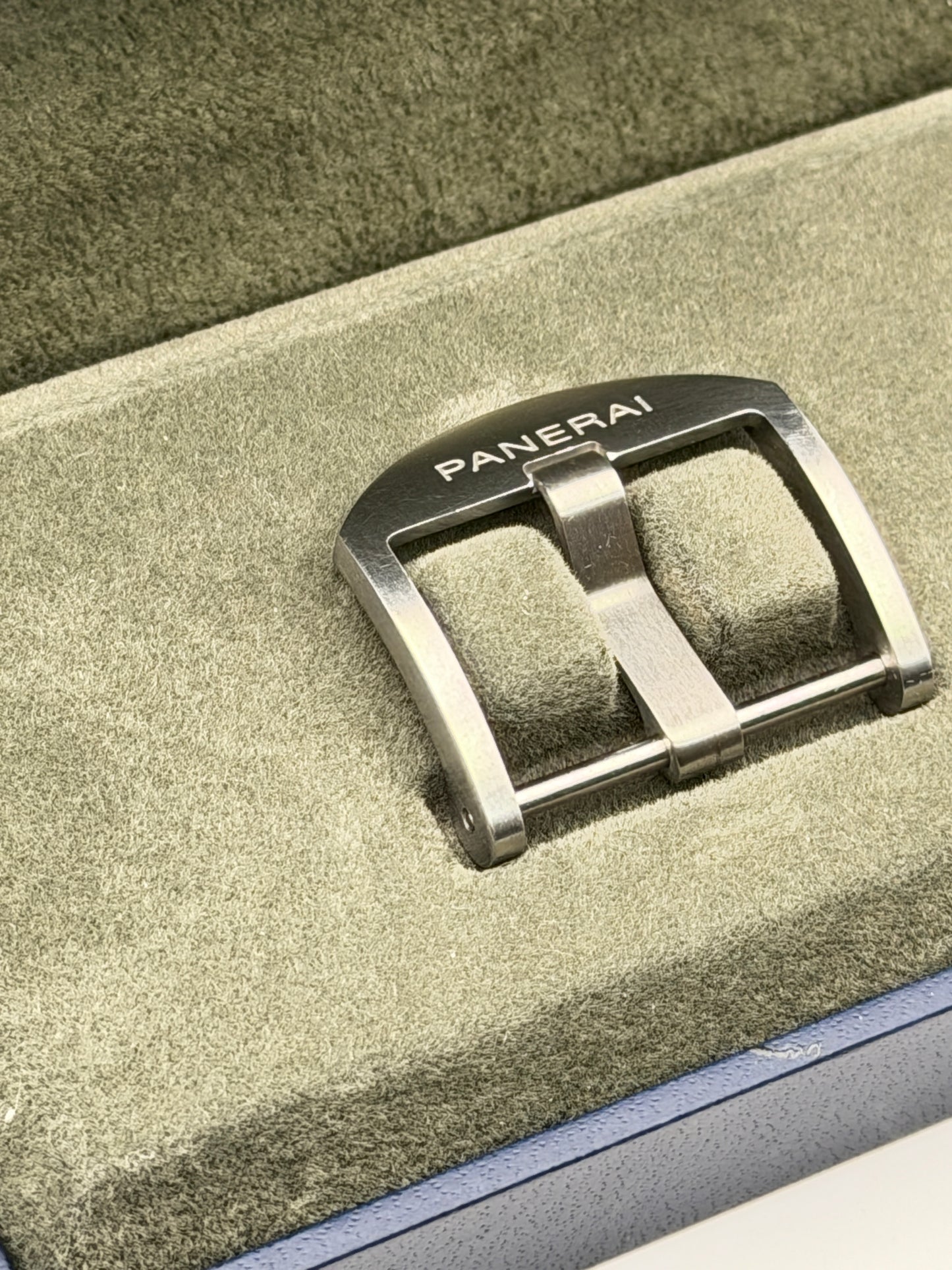 panerai 22mm fibbia buckle NOS swiss made genuine box