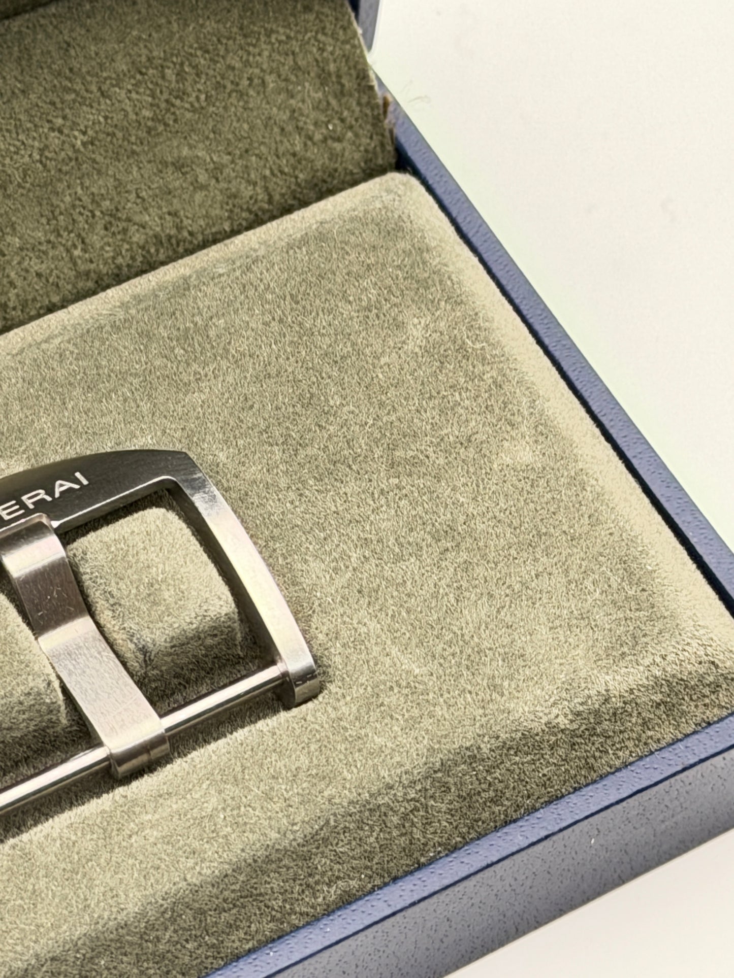 panerai 22mm fibbia buckle NOS swiss made genuine box