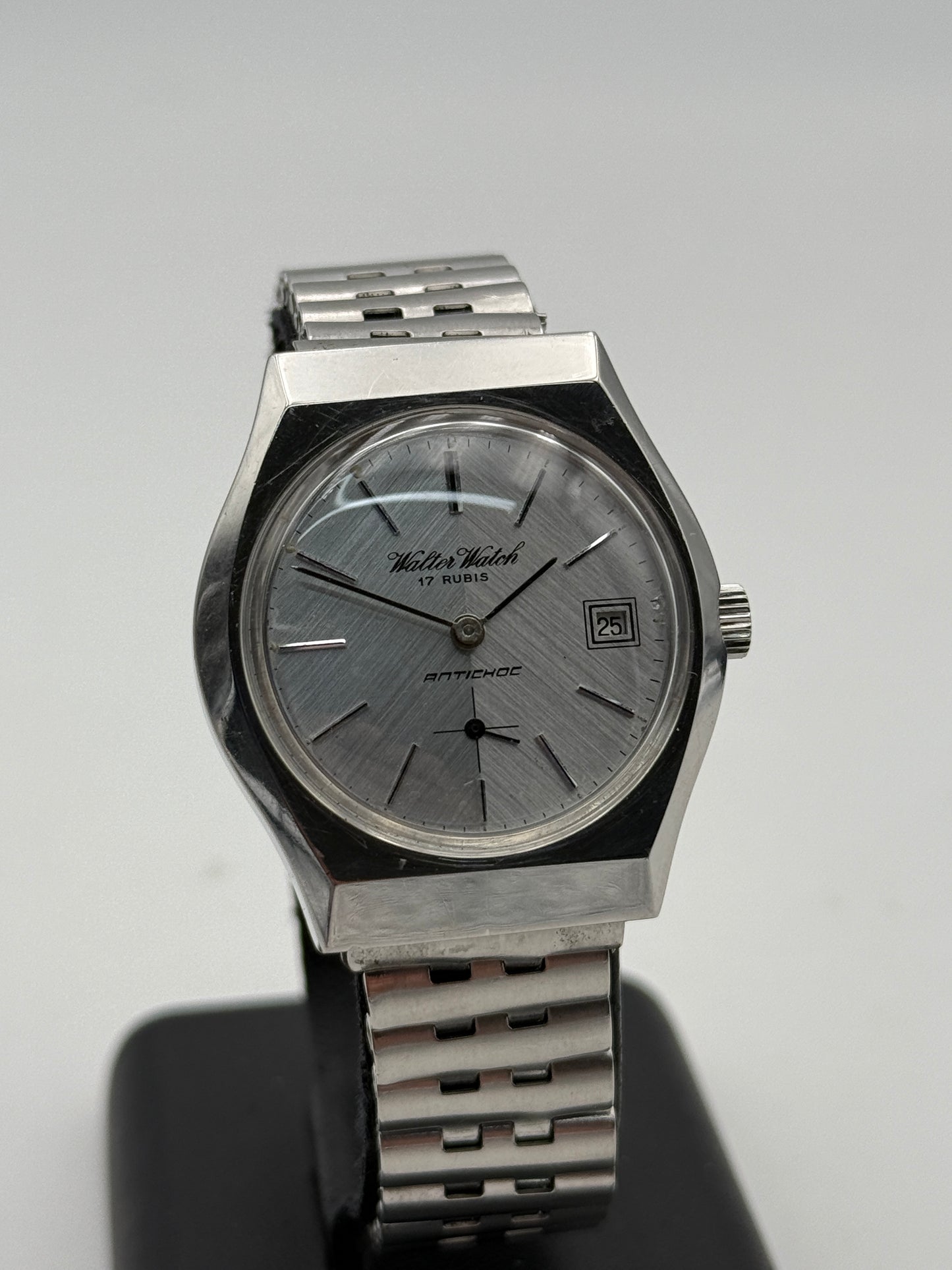 walter watch swiss made vintage manual wind waterproof  cassa da 34mm
